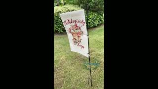 Thanksgiving garden flag