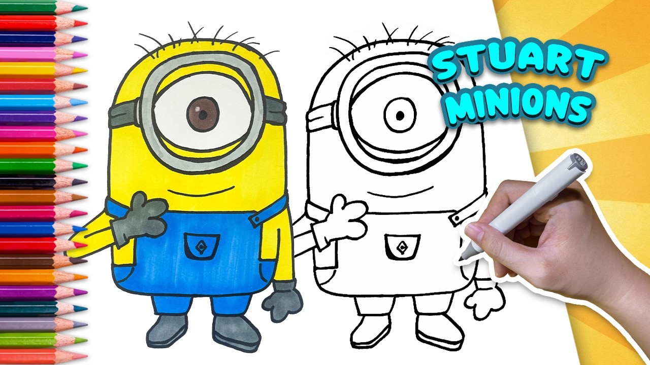 How to Draw Stuart — Minions | Step by Step Tutorial