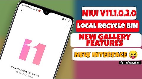 MIUI 11.1.2.0 NEW SERIES UPDATE FEATURES | RECYCLE BIN IN GALLERY | NEW INTERFACE | NEW SKY FILTERS