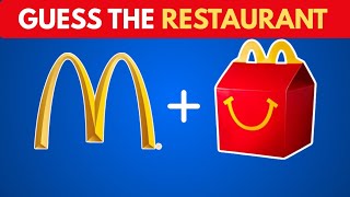 Guess the Fast Food Restaurant by Emoji? 🍿 Food Emoji Quiz । BrainWise