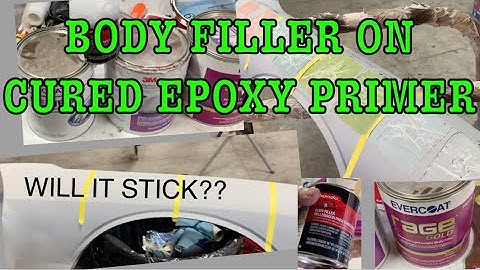 BONDO ON CURED EPOXY | BODY FILLER ON CURED EPOXY | DIFFERENT BRANDS OF BODY FILLER ON EPOXY