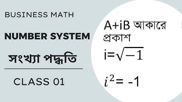 Number system /সংখ্যা পদ্ধতি/business mathematics chapter 1/A+iB আকারে প্রকাশ/Shaharia Math