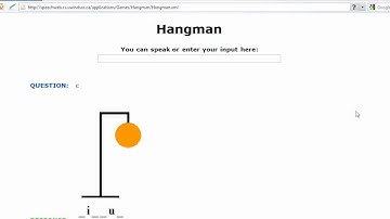 Hangman - SpeechWeb Demo