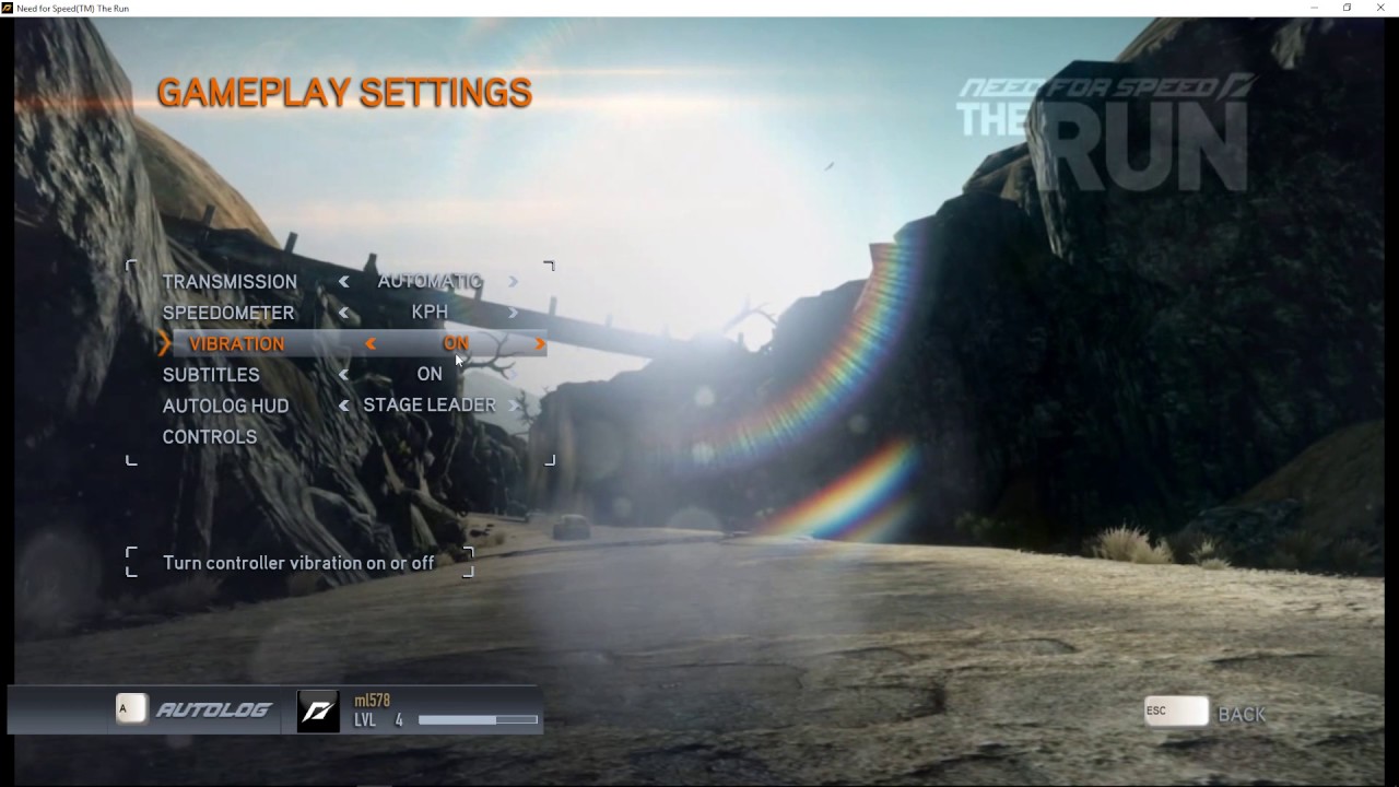 How To Disable Vibration In NFS The Run YouTube