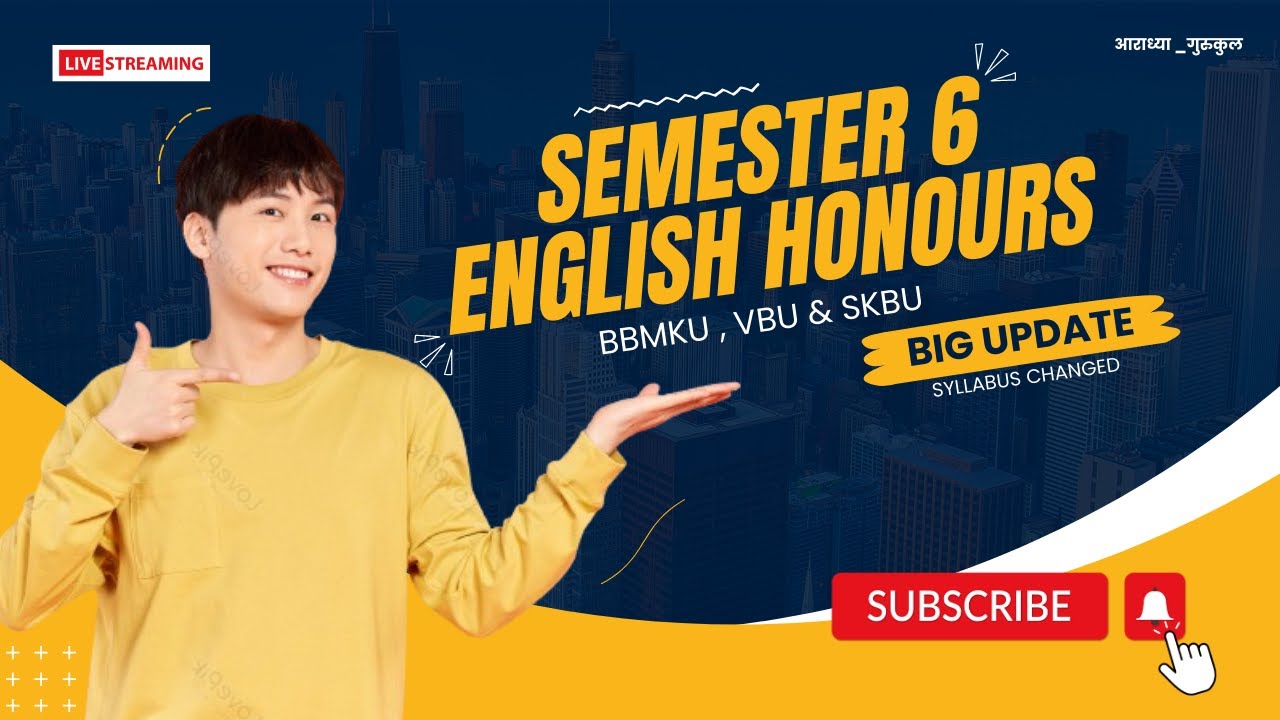English Honours Syllabus Changed 🤯 | BBMKU , VBU & SKBU Sem 6 big update | Urgent College update