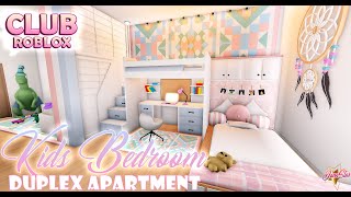 KIDS BEDROOM SPEED BUILD IN DUPLEX APARTMENT | Kids Bedroom Update in Club Roblox || ROBLOX