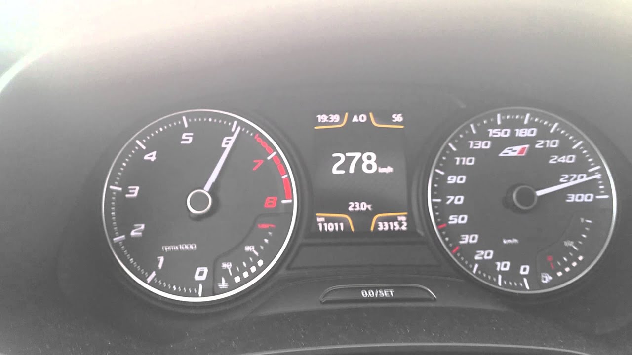 Seat Leon Cupra 280 stage 2 (400 hp): acceleration 80 - 286 km/h