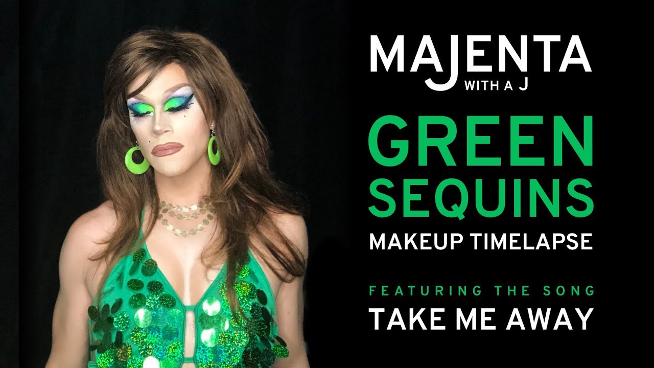 Drag Queen Makeup Timelapse: Green Sequins
