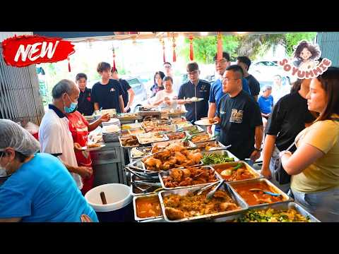 200 Crispy Fried Chicken! 75 Yrs Old Chinese Pro Chef Cook 40 Dish in SJ OLDEST KOPITIAM! #王信记