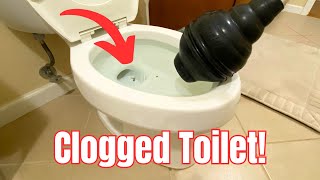 Never Be Embarrassed Again! - How to Unclog a Toilet with a Plunger