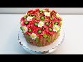 Торт "МАКИ в корзине" (крем БЗК). /Cake " POPPIES in the basket".