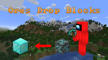 Minecraft, But Ores Drop Respective Blocks