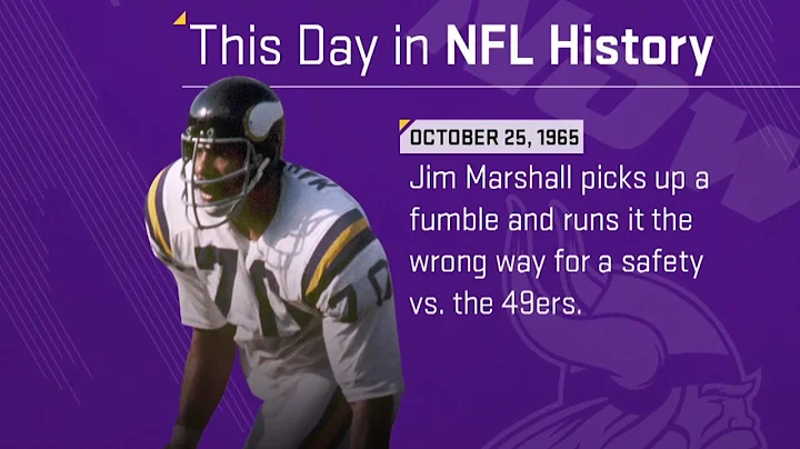 Jim Marshall's Wrong Way Run | This Day In NFL His...