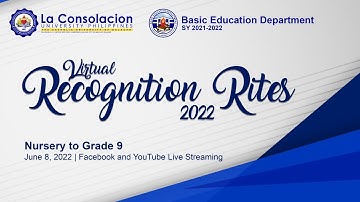 Virtual Recognition Rites 2022 (BED Nursery to Grade 9)