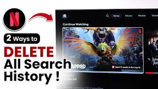 How to Delete Netflix Search History on TV!