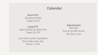 Make money with The Calendar to Heaven a winning Options Trading Strategy.