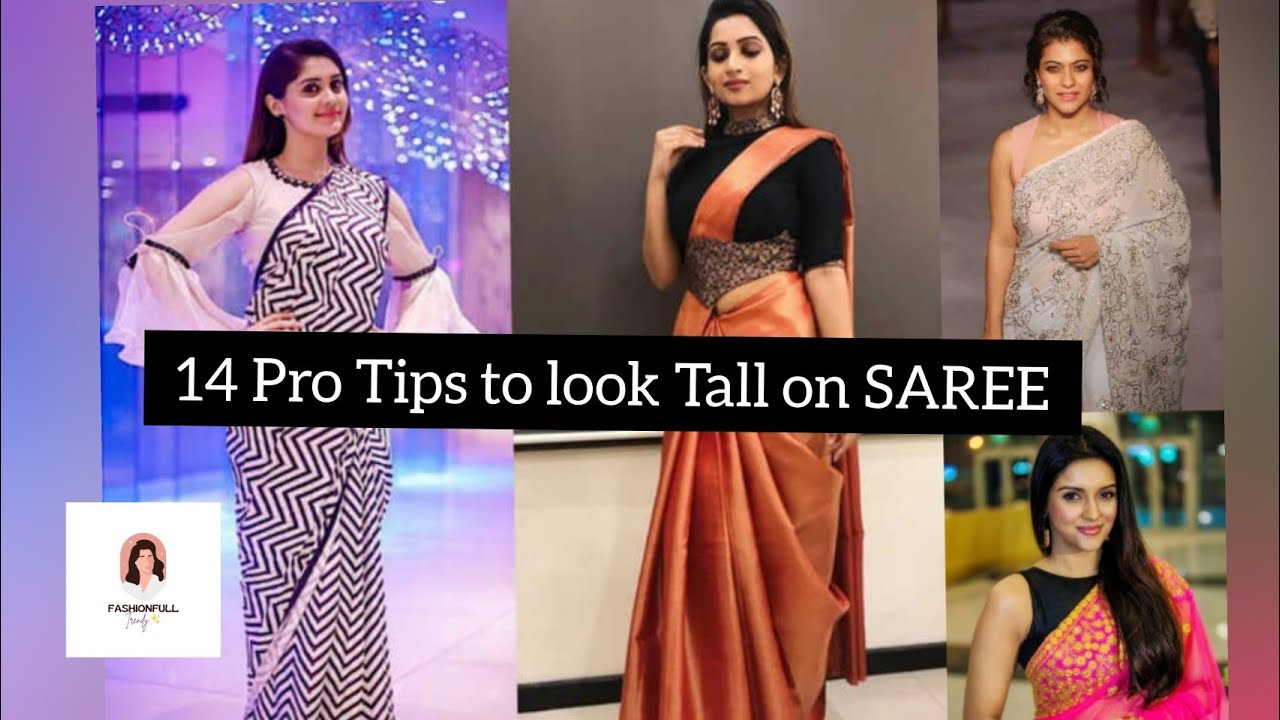How to wear SAREE for Short height GIRLS / WOMEN'S ? |14 Pro tips to look tall |Saree draping ideas