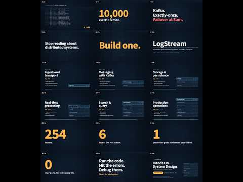 Hands-On Distributed Systems Course: Kafka, Elasticsearch, K8s