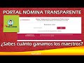 PORTAL NÓMINA TRANSPARENTE