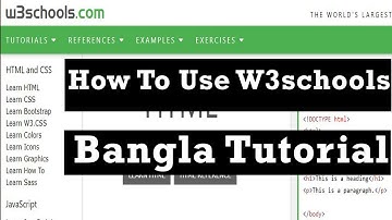 How To use w3schools Website || Web design bangla tutorial