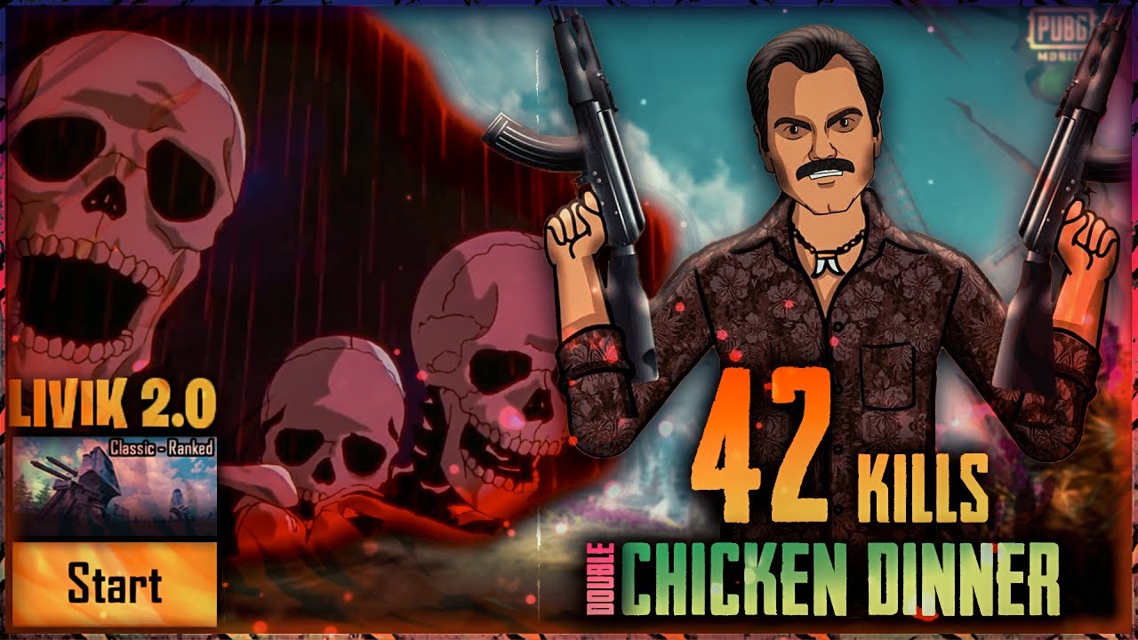42 Kills Double Chicken Dinner With Gaitonde in Livik 2.0 | 007 AADIL