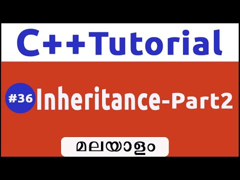 Multiple Inheritance In C++ -Malayalam#36