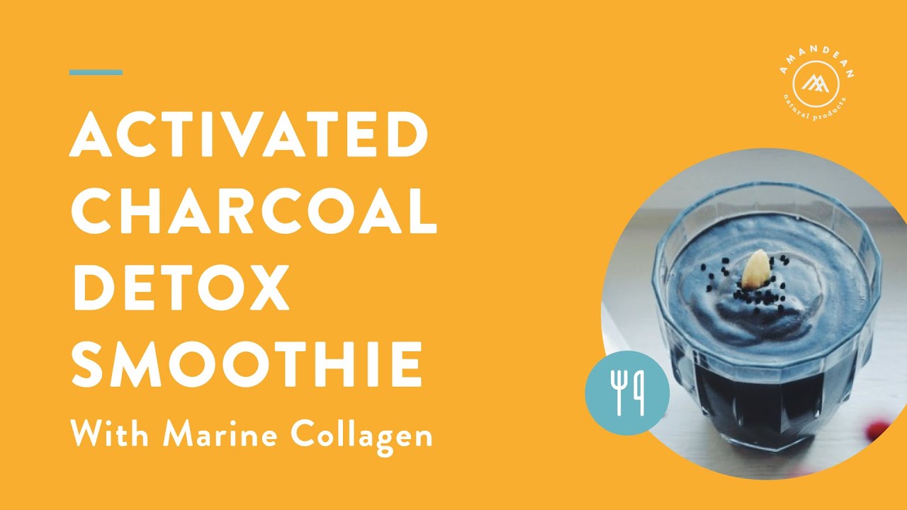Detox Smoothie with Activated Charcoal & Collagen [2021]