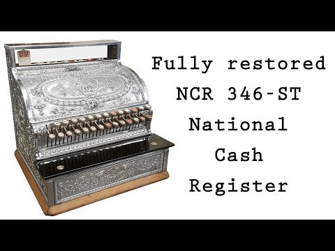 National NCR Cash Register - Fully Restored - YouTube