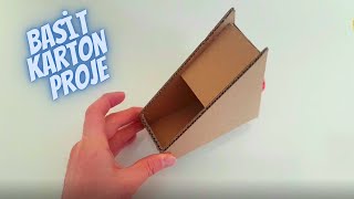 Basi̇t Karton Proje - Teknoloji̇ Tasarim - Carton Project - Geri̇ Dönüşüm - Recycling - Kumbara - Diy