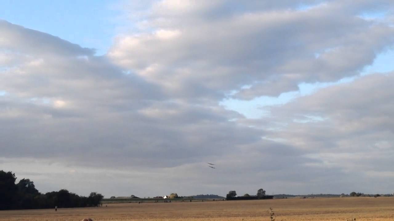 Two Lancaster Bombers display over Shuttleworth, Beds 16.08