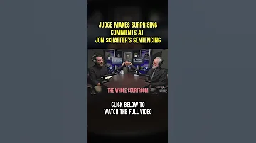 Judge S SURPRISING Words On Jon Schaffer S Sentence Click Below To Watch The Full Video 