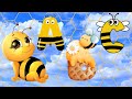 ABC Song With Buzzing Bees🐝 Fun Alphabet Song for Kids | Learn Letters with Bee Friends!