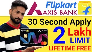 Flipkart Axis bank Credit Card Apply Online Live Proof | the Full paisa vasool Card | Lifetime free