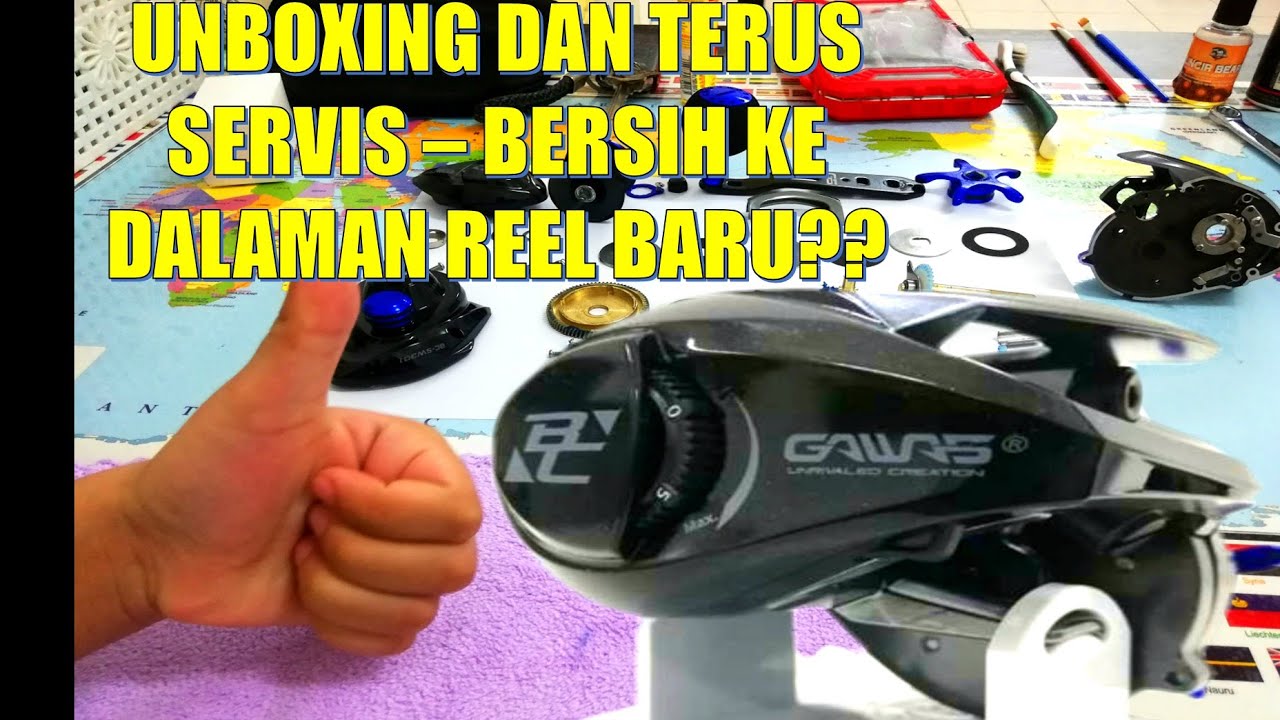 UNBOXING REEL GAWAS BULLET CAST 301-KENAPA PERLU SERVICES REEL