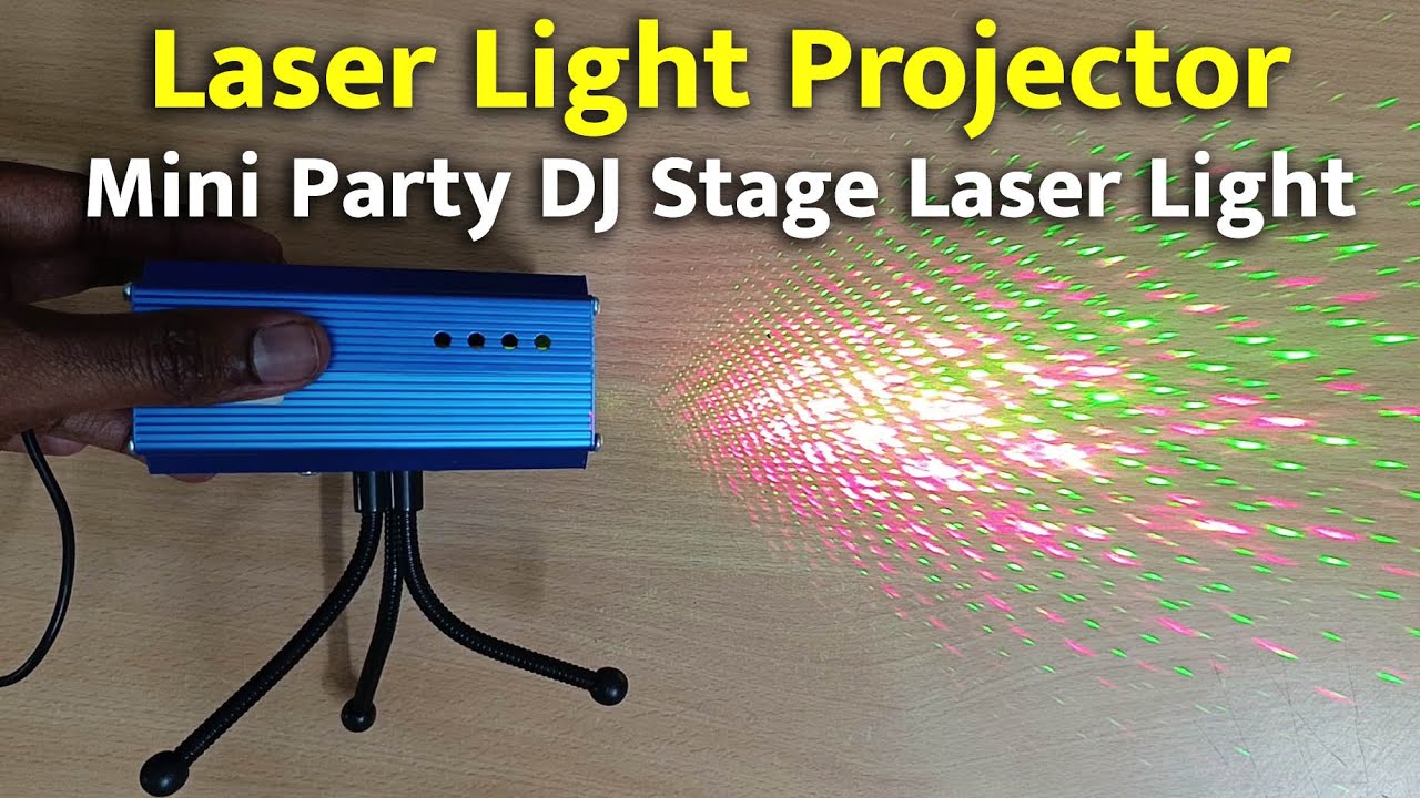 Laser Light Projector Review - Mini Party DJ Stage Laser Light