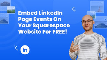 How to embed LinkedIn page events on Squarespace?