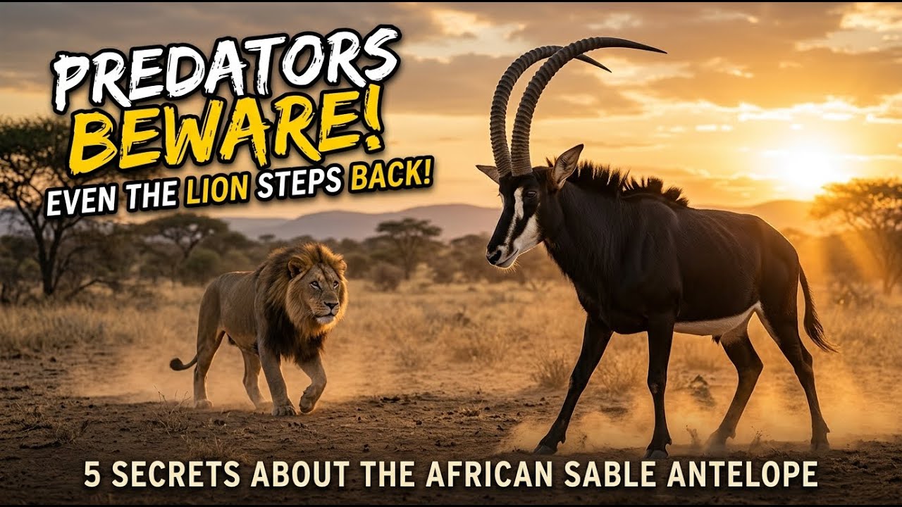 Sable Predators 🦌 5 Secrets of the Sable Antelope: The Horned Beauty Predators Fear ...