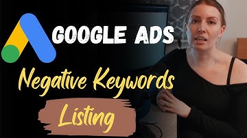 Negative Keywords list | Google Ads Complete Course