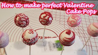 How to make perfect Valentine Cake Pops! | Tips for stress-free Cake Pops from Start to Finish!!