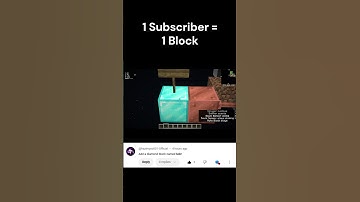 Day 14 of Placing one block for every subscriber i get! #minecraft #minecraftshorts