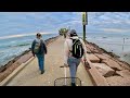 These jetty rocks were loaded with fish catch clean cook s7 e62