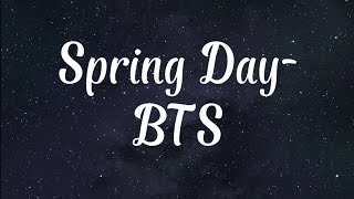 BTS (방탄소년단) 'Spring Day' (봄날) English Lyrics