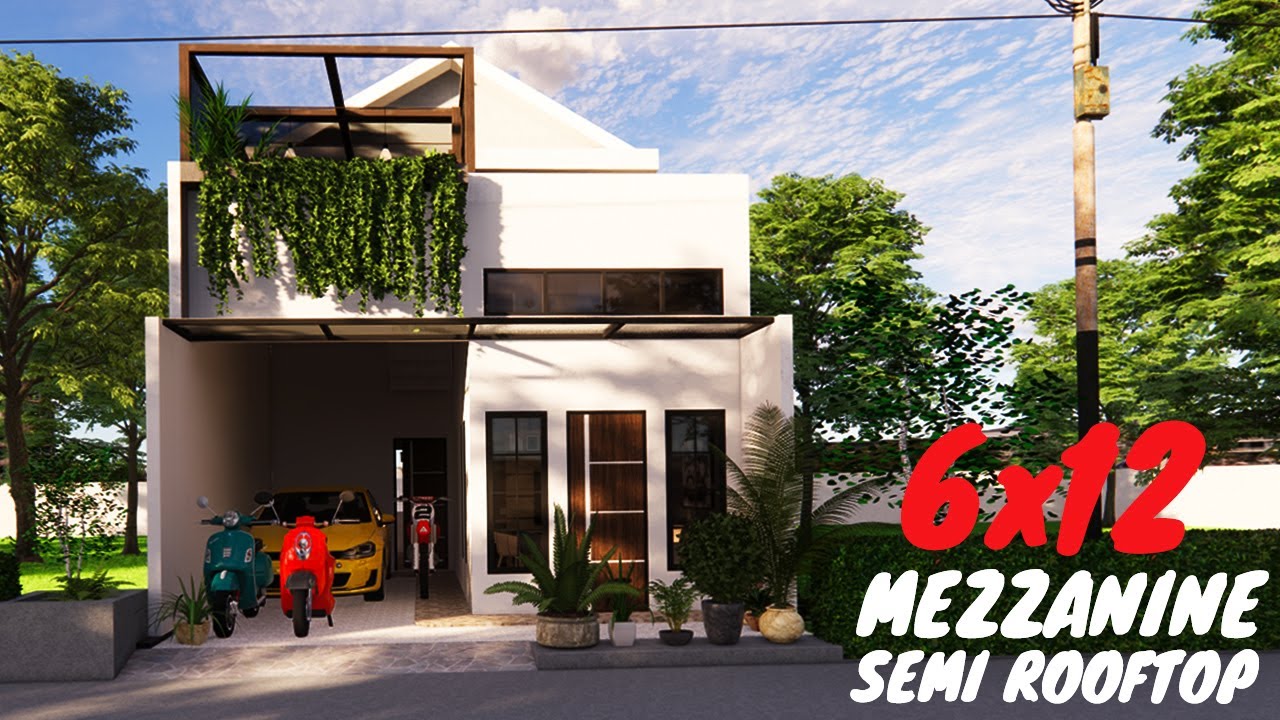 DESAIN RUMAH MEZZANINE 6x12 YouTube