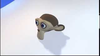 Blender Stuff   Snowy Monkey Head Transformation