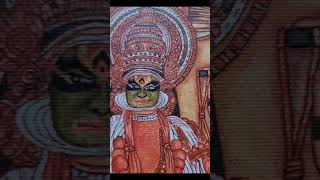 Kadhakali mural painting shortsshortsvideo youtubeshorts short youtubeshort kerala kadhakali