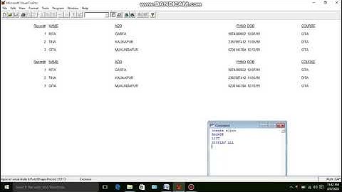 MICROSOFT VISUAL FOXPRO (PART- 2)