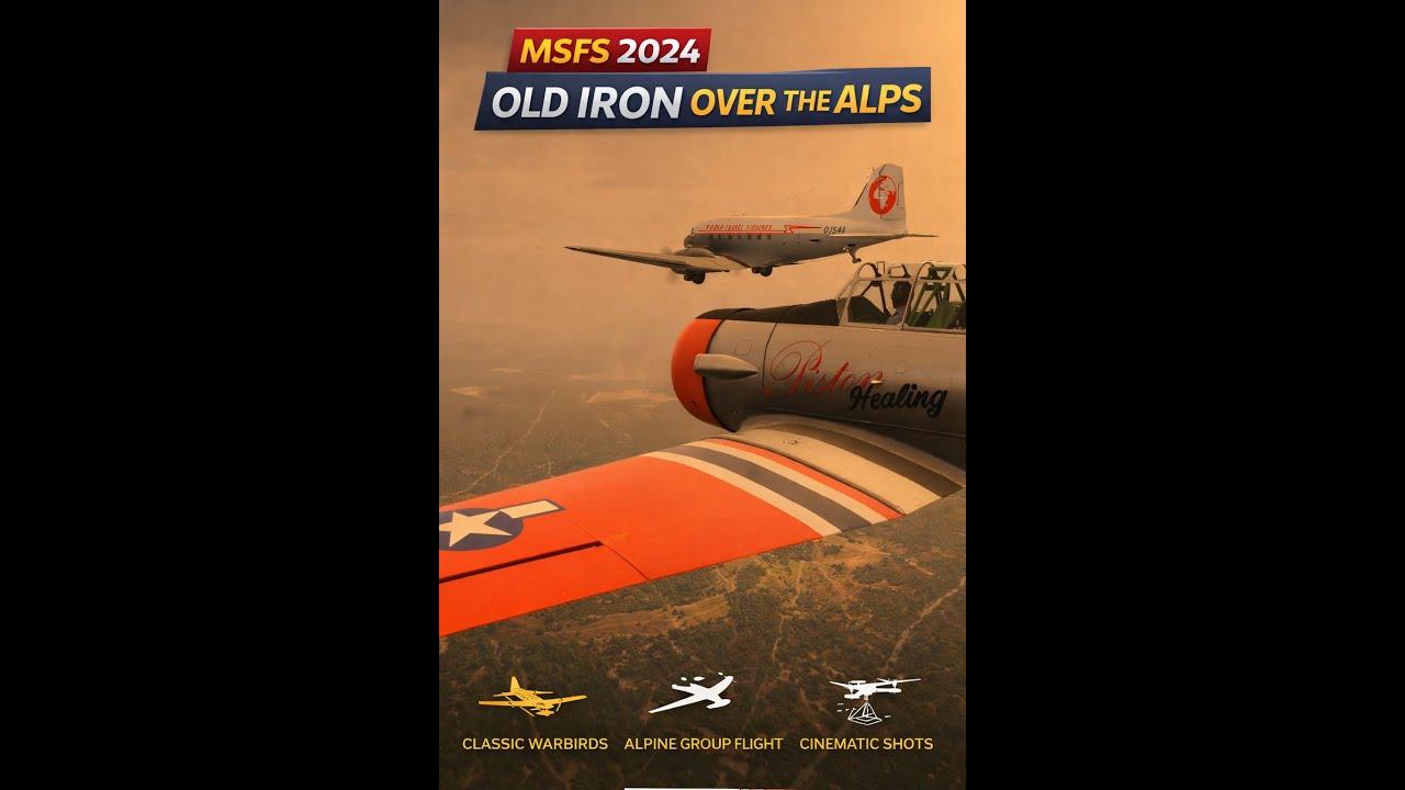 Old Iron in the Alps ✈️🇦🇹 | Classic Warbirds Group Flight to Innsbruck | MSFS 2024 LIVE