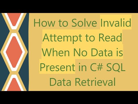 How to Solve Invalid Attempt to Read When No Data is Present in C# SQL Data Retrieval