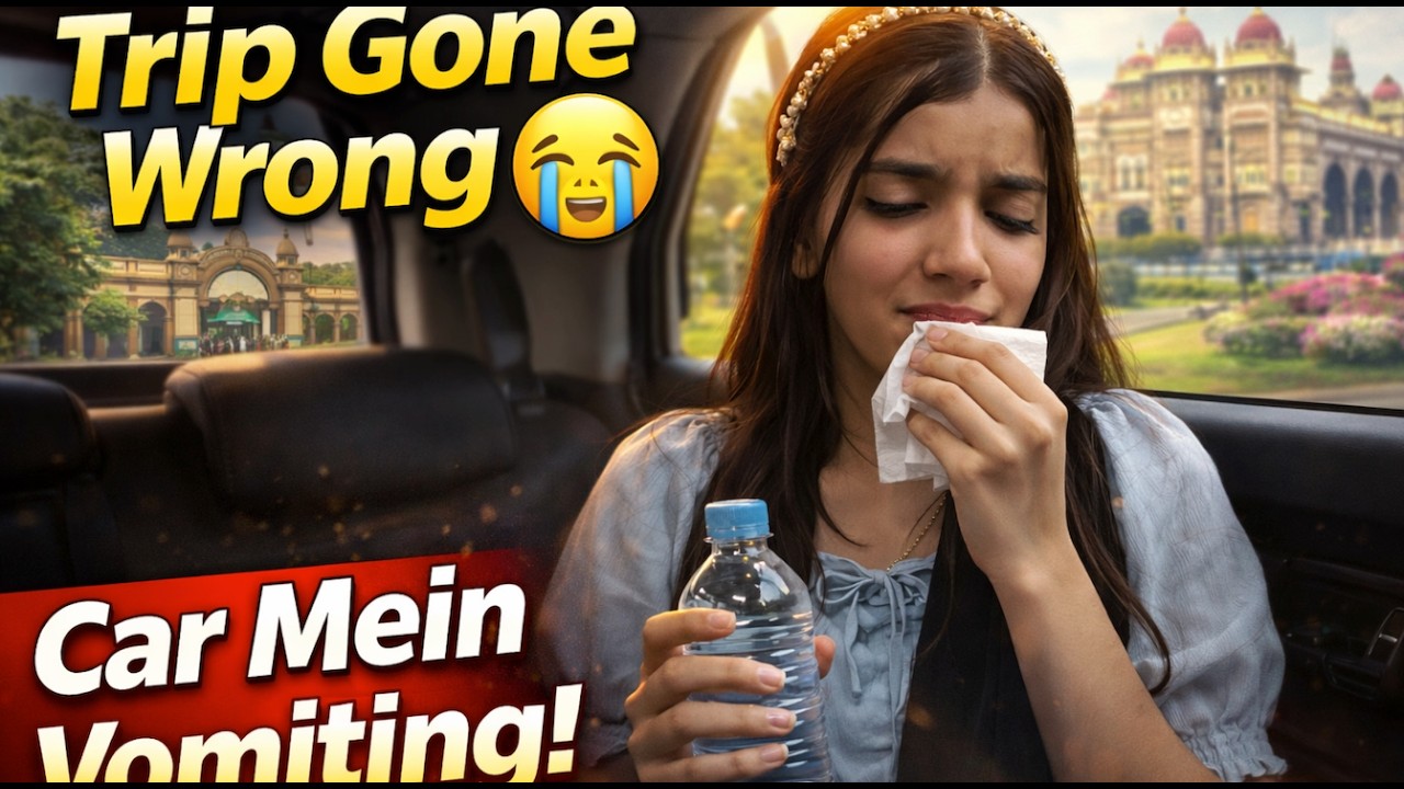 Road Trip Gone Wrong in Mysore 😢 | Motion Sickness Story