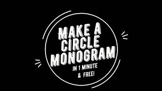 How to make a free circle monogram screenshot 5